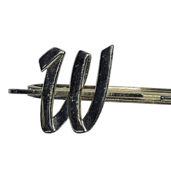 Hickok Initial USA W Gold Tone Tie Bar (6067) - Picture 2 of 5